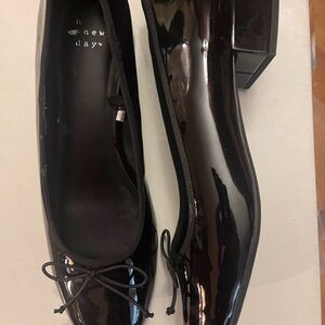 A New Day Women's Shiny Black Loafers